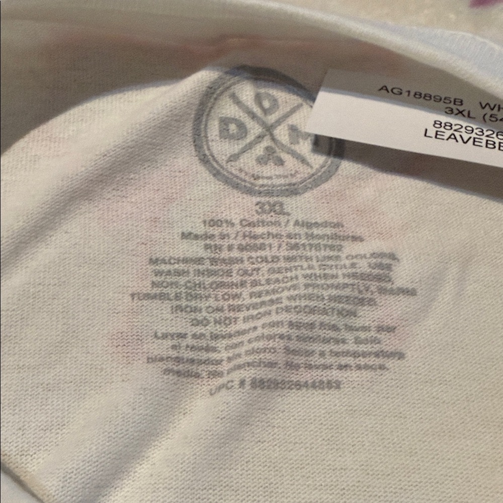Doma "Leave It Better Than You Found It" floral skull graphic tee NWT size 3XL - Picture 2 of 6